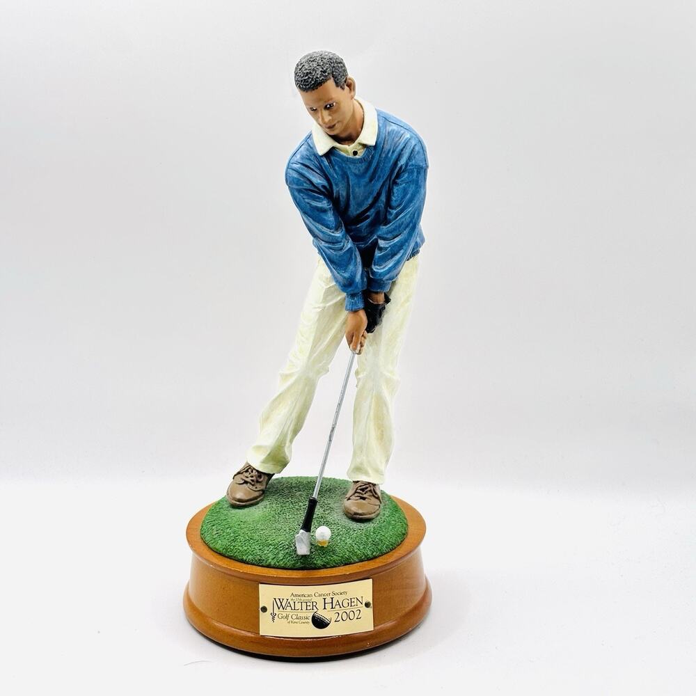 Walter Hagen Golf Classic 2002 8" Whimsical Golfer Detailed Old Man Figurine